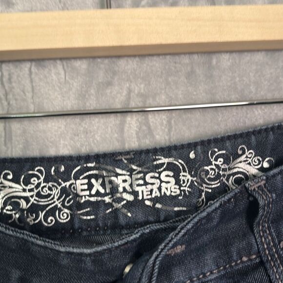 Express Dark Wash Skinny Stella Regular Fit Size 6 - Picture 5 of 9